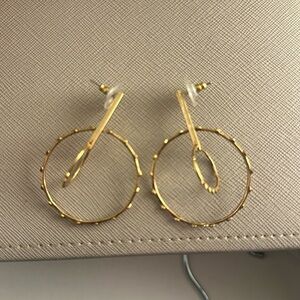 Gold hoop earrings